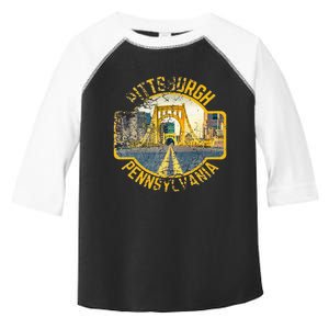 Pittsburgh Pennsylvania Sl City Skyline Photography 412 Toddler Fine Jersey T-Shirt