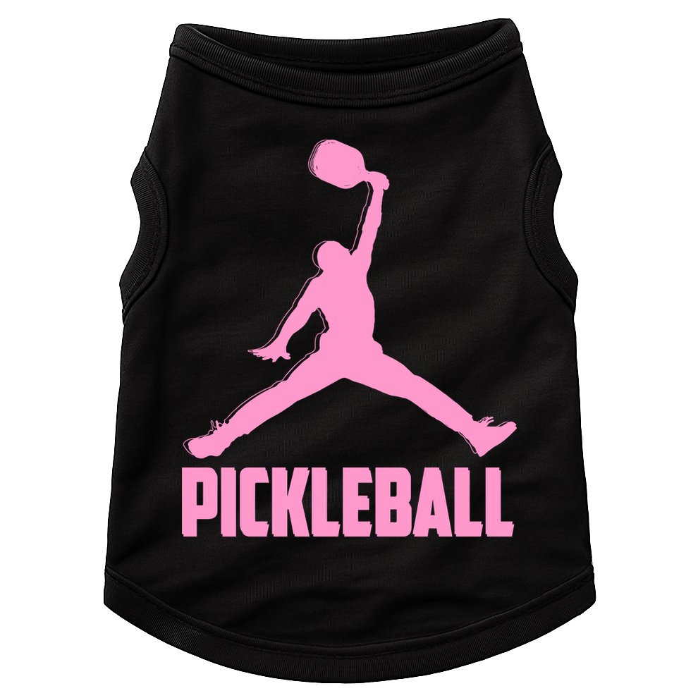 Pink Pickleball Sports Logo Doggie Tank