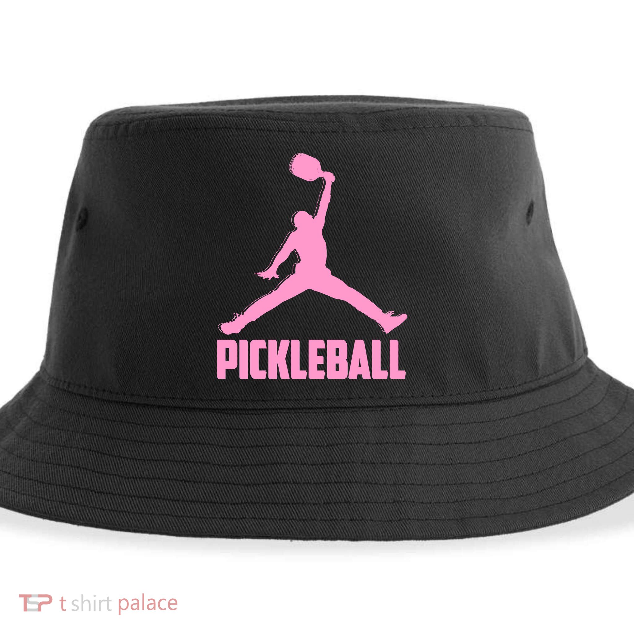 Pink Pickleball Sports Logo Sustainable Bucket Hat