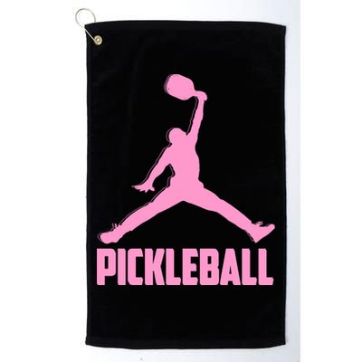 Pink Pickleball Sports Logo Golf Towel