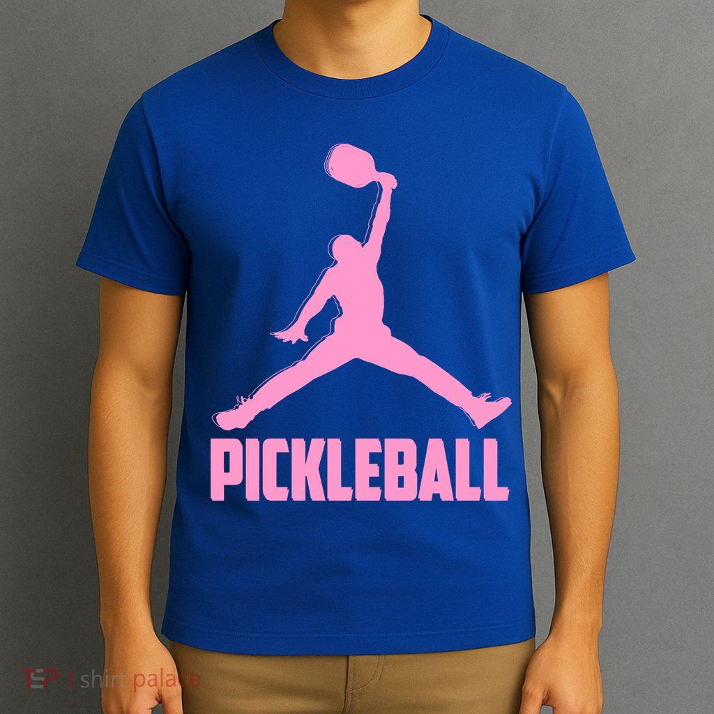 Pink Pickleball Sports Logo T-Shirt