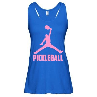 Pink Pickleball Sports Logo Ladies Essential Flowy Tank