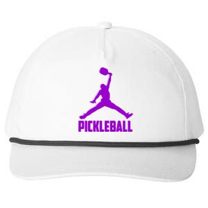 Purple Pickleball Sports Logo Snapback Five-Panel Rope Hat