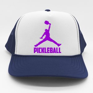 Purple Pickleball Sports Logo Trucker Hat