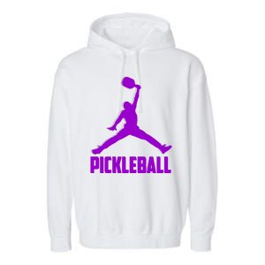 Purple Pickleball Sports Logo Garment-Dyed Fleece Hoodie