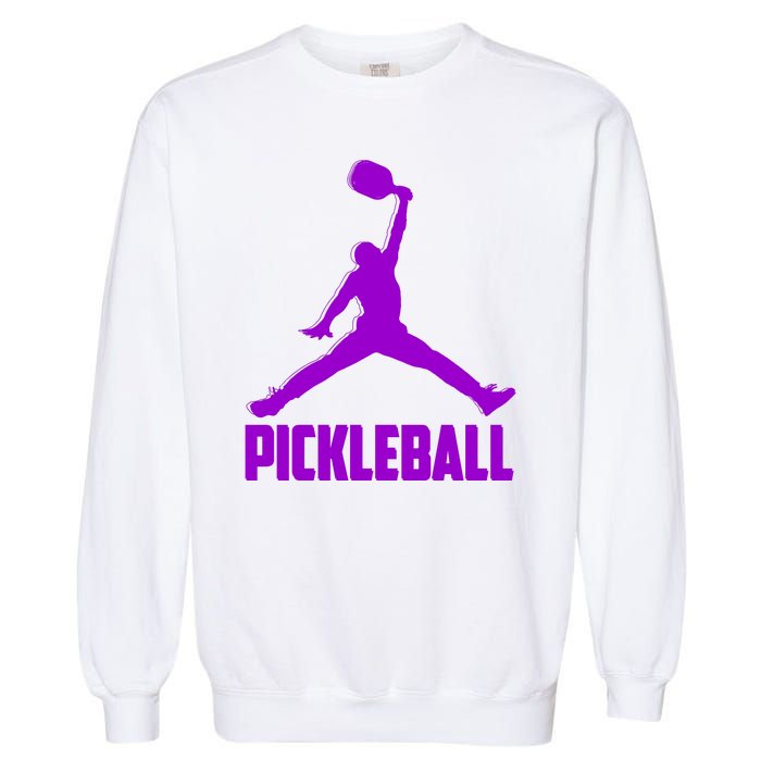 Purple Pickleball Sports Logo Garment-Dyed Sweatshirt