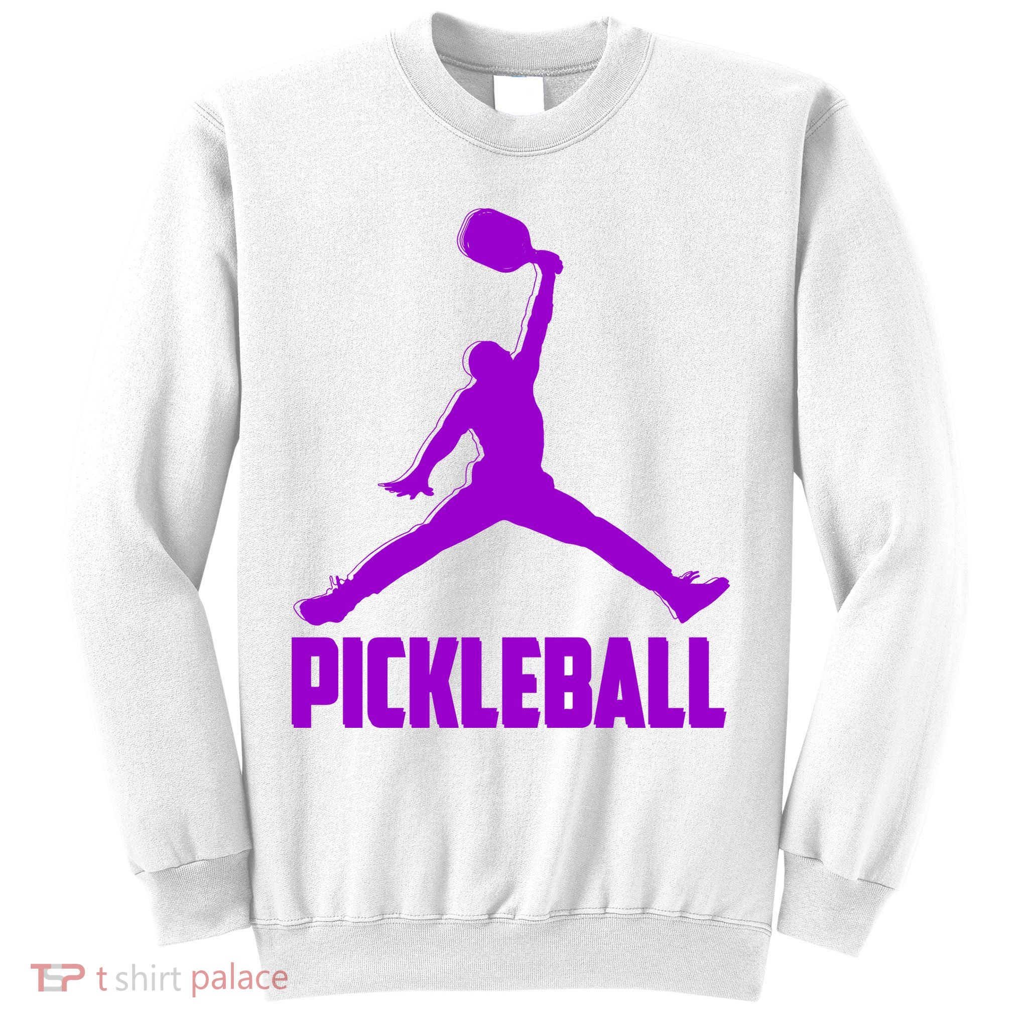 Purple Pickleball Sports Logo Sweatshirt