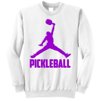 Purple Pickleball Sports Logo Sweatshirt