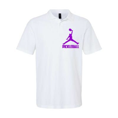 Purple Pickleball Sports Logo Softstyle Adult Sport Polo