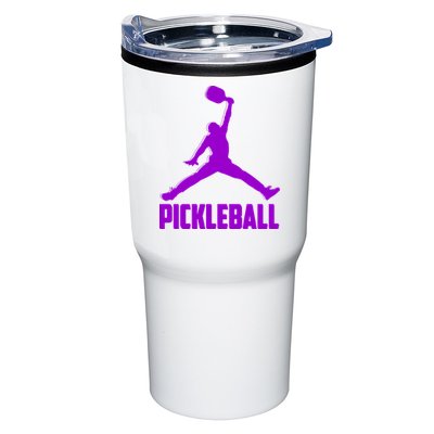 Purple Pickleball Sports Logo Tumbler
