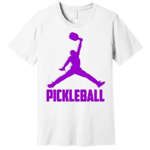 Purple Pickleball Sports Logo Premium T-Shirt