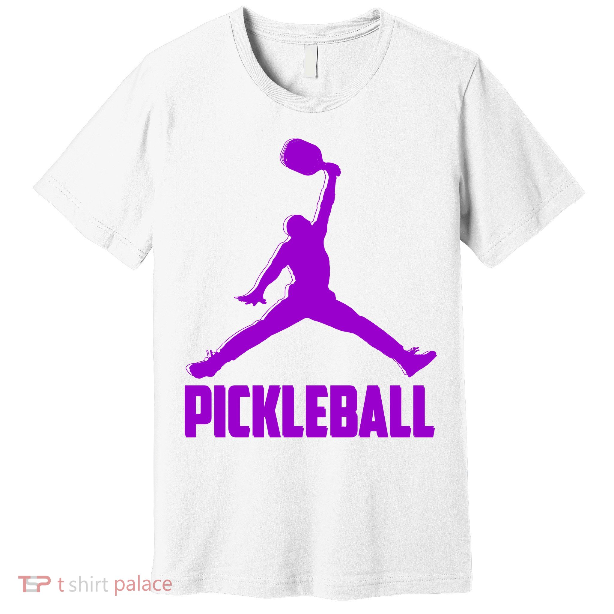 Purple Pickleball Sports Logo Premium T-Shirt