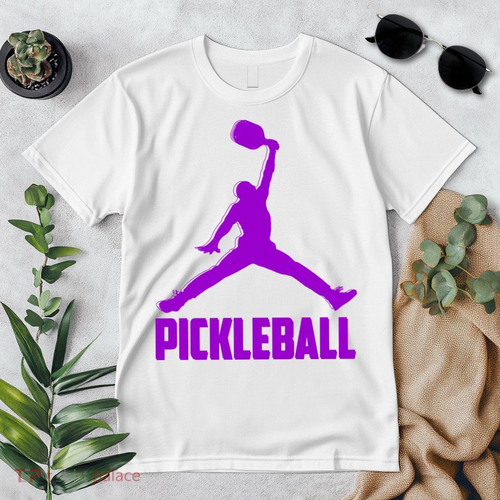 Purple Pickleball Sports Logo Premium T-Shirt