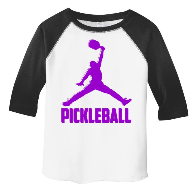 Purple Pickleball Sports Logo Toddler Fine Jersey T-Shirt