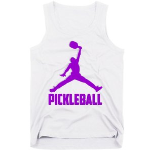 Purple Pickleball Sports Logo Tank Top