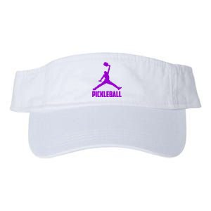 Purple Pickleball Sports Logo Valucap Bio-Washed Visor