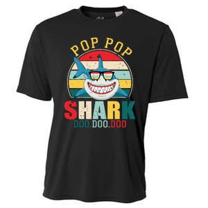 Pop Pop Shark Father's Day For Pop Pop Cooling Performance Crew T-Shirt