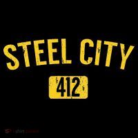 Pittsburgh Pennsylvania Steel City Black And Gold T-Shirt
