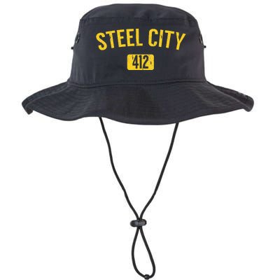 Pittsburgh Pennsylvania Steel City Black And Gold Legacy Cool Fit Booney Bucket Hat