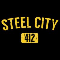 Pittsburgh Pennsylvania Steel City Black And Gold Womens T-Shirt