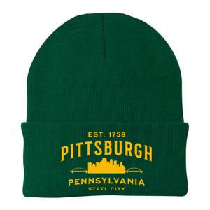 Pittsburgh Pennsylvania Steel City Skyline Bridges Home 412 Knit Cap Winter Beanie