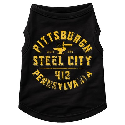 Pittsburgh Pennsylvania Steel City Home 412 Vintage Doggie Tank