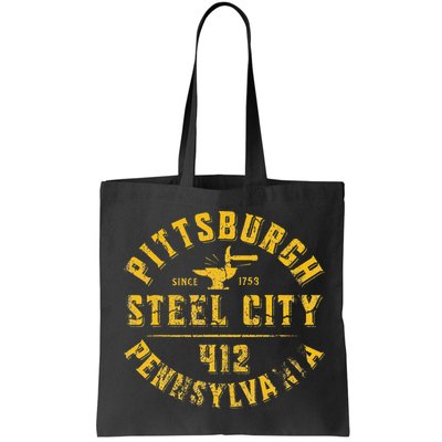 Pittsburgh Pennsylvania Steel City Home 412 Vintage Bag