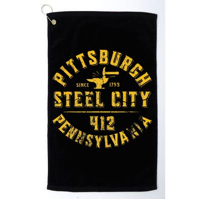 Pittsburgh Pennsylvania Steel City Home 412 Vintage Golf Towel