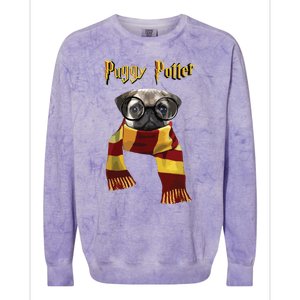 Puggy Potter Shirts Pug Lover Pug Tee Funny Pug Colorblast Crewneck Sweatshirt