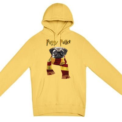 Puggy Potter Shirts Pug Lover Pug Tee Funny Pug Premium Pullover Hoodie