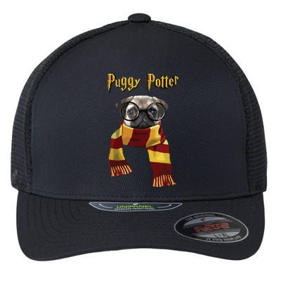 Puggy Potter Shirts Pug Lover Pug Tee Funny Pug Flexfit Unipanel Trucker Cap