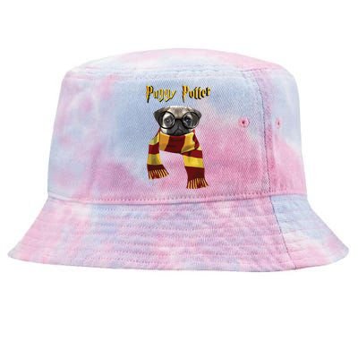 Puggy Potter Shirts Pug Lover Pug Tee Funny Pug Tie-Dyed Bucket Hat