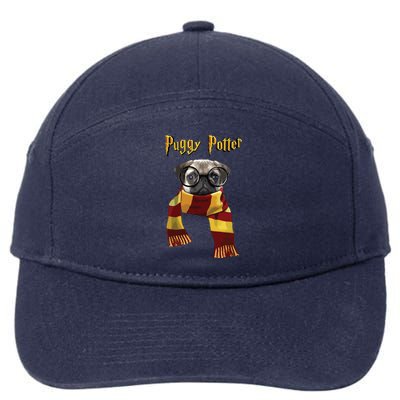 Puggy Potter Shirts Pug Lover Pug Tee Funny Pug 7-Panel Snapback Hat