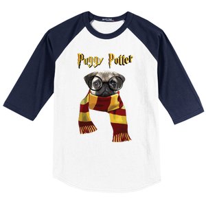 Puggy Potter Shirts Pug Lover Pug Tee Funny Pug Baseball Sleeve Shirt