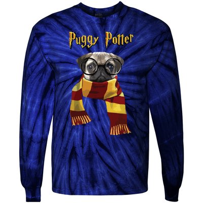 Puggy Potter Shirts Pug Lover Pug Tee Funny Pug Tie-Dye Long Sleeve Shirt