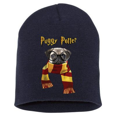 Puggy Potter Shirts Pug Lover Pug Tee Funny Pug Short Acrylic Beanie