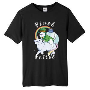 Pinch Patrol St Patricks Day Cats Green Saint Patrick's Day Tall Fusion ChromaSoft Performance T-Shirt