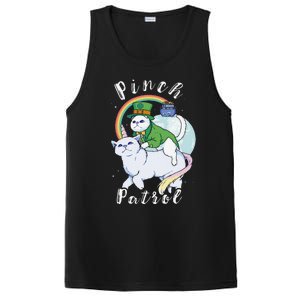 Pinch Patrol St Patricks Day Cats Green Saint Patrick's Day PosiCharge Competitor Tank