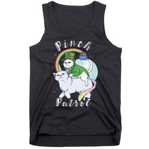 Pinch Patrol St Patricks Day Cats Green Saint Patrick's Day Tank Top