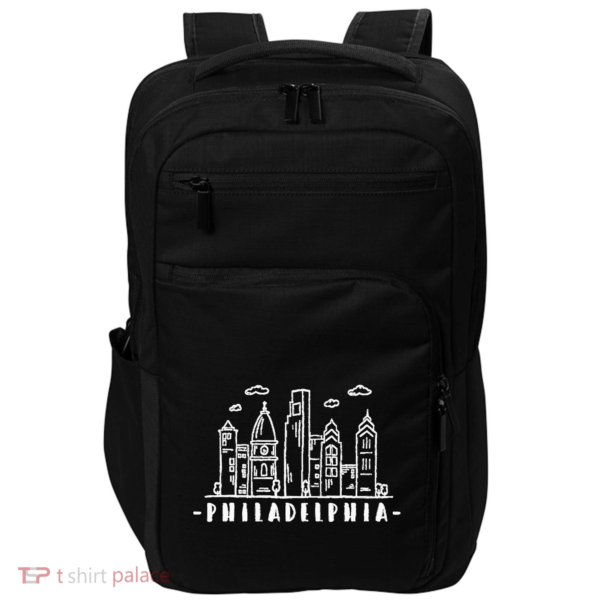 Philadelphia Pennsylvania Skyline Impact Tech Backpack