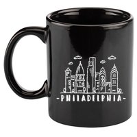 Philadelphia Pennsylvania Skyline 11oz C Handle Ceramic Mug