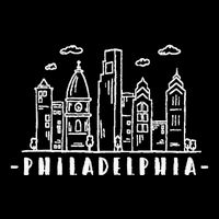 Philadelphia Pennsylvania Skyline Drawstring Bag