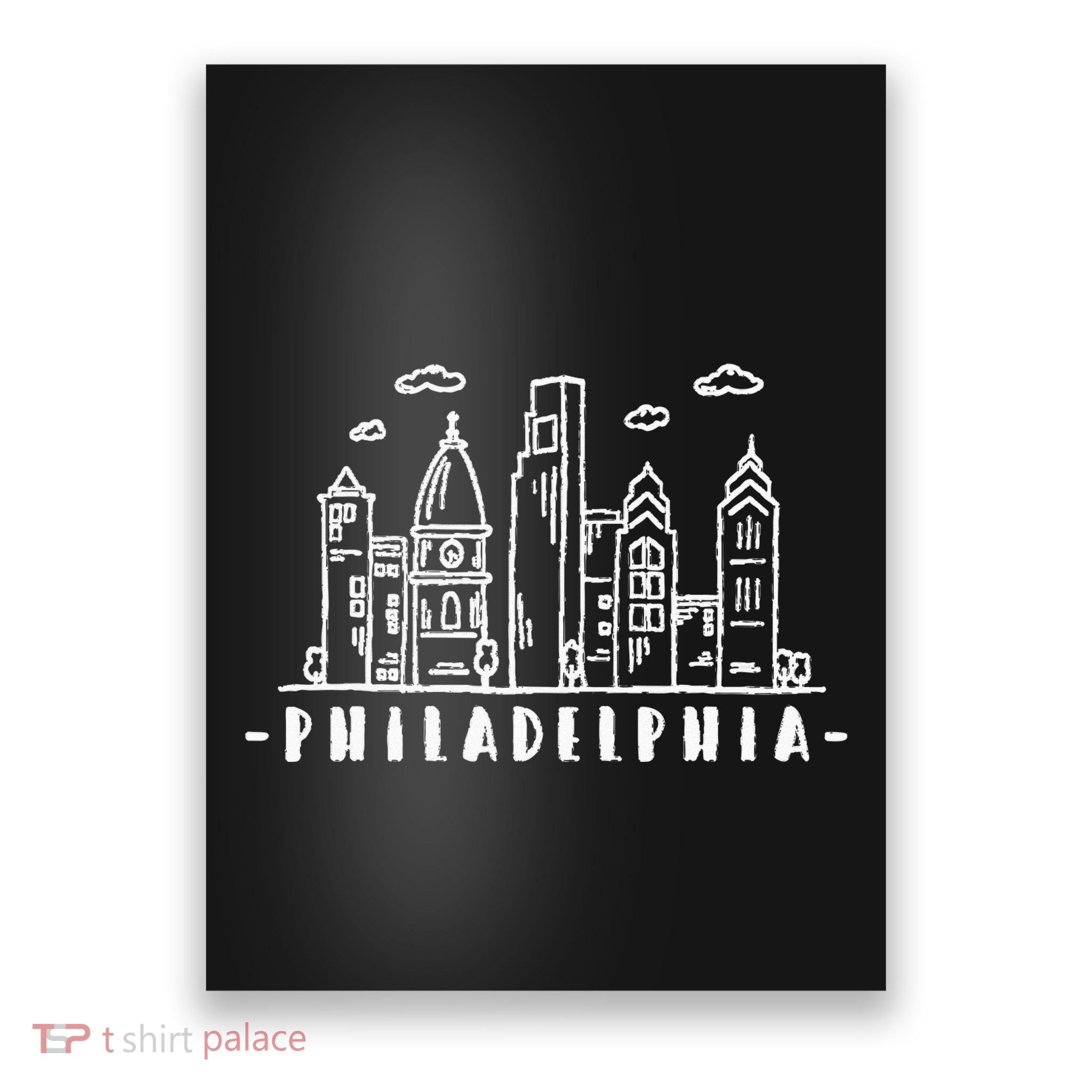 Philadelphia Pennsylvania Skyline Poster