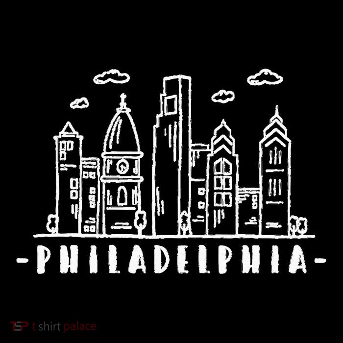 Philadelphia Pennsylvania Skyline Premium T-Shirt