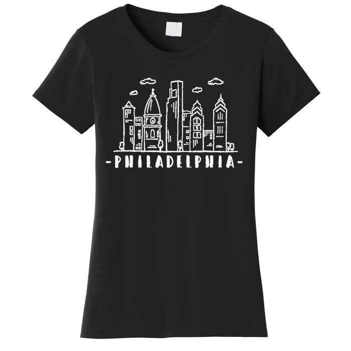 Philadelphia Pennsylvania Skyline Women's T-Shirt