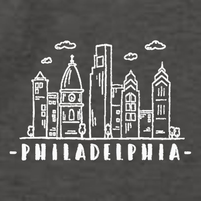 Philadelphia Pennsylvania Skyline Vector Backpack