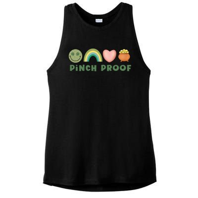 Pinch Proof St Patricks Day Ladies PosiCharge Tri-Blend Wicking Tank