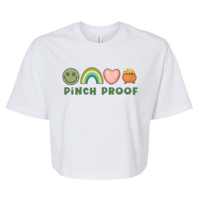 Pinch Proof St Patricks Day Bella+Canvas Jersey Crop Tee