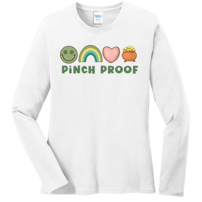 Pinch Proof St Patricks Day Ladies Long Sleeve Shirt