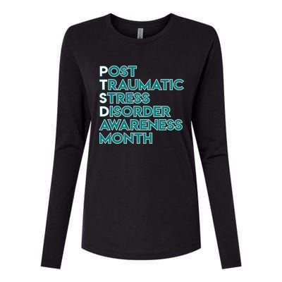 Ptsd Postgifttraumatic Stress Disorder Awareness Month Gift Womens Cotton Relaxed Long Sleeve T-Shirt